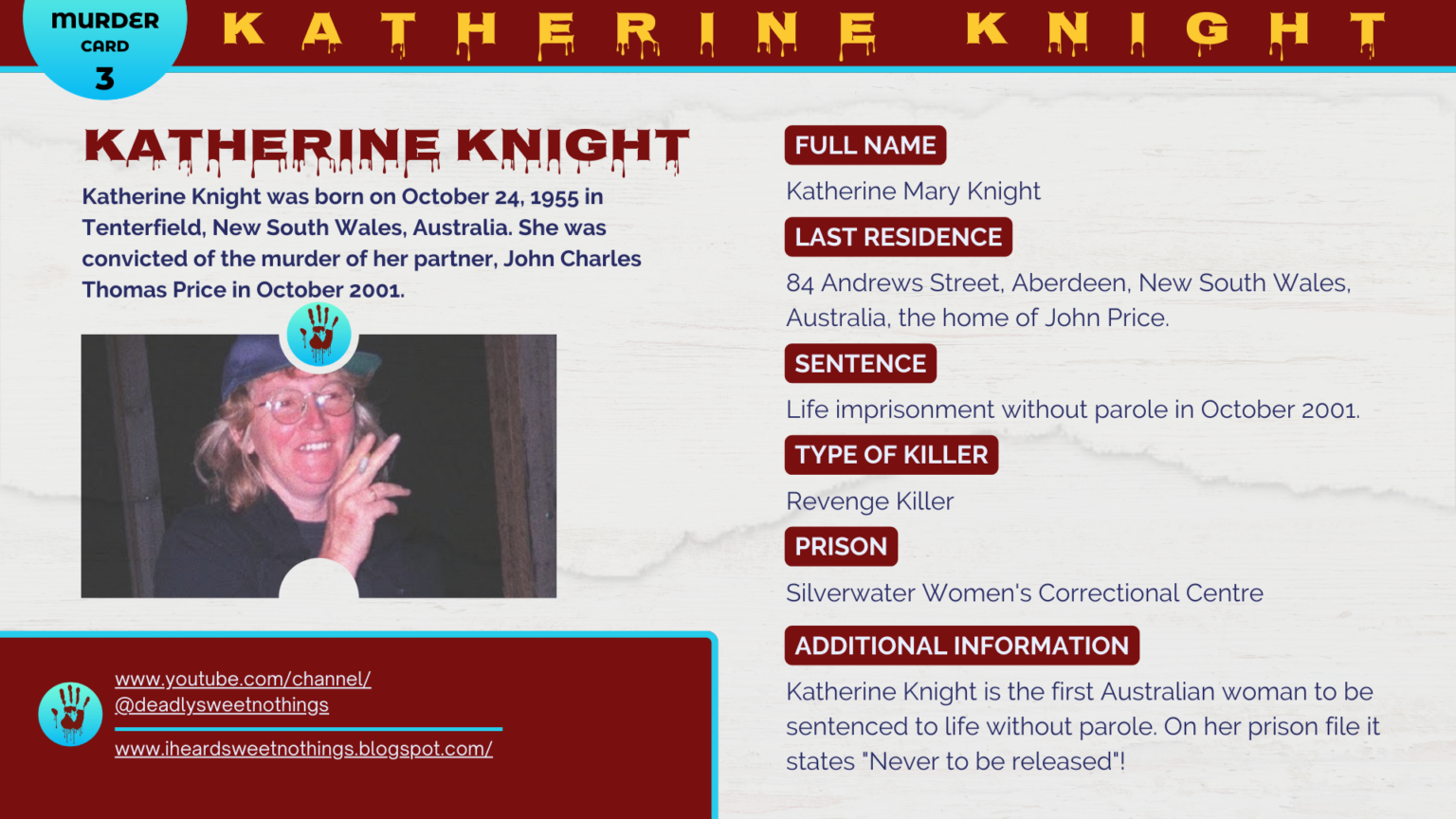 KATHERINE KNIGHT – Deadly Sweet Nothings